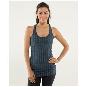 Lululemon Tank Top Womens X-Small Blue Space Dye Racerback Athletic Running